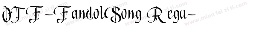 OTF-FandolSong Regu字体转换